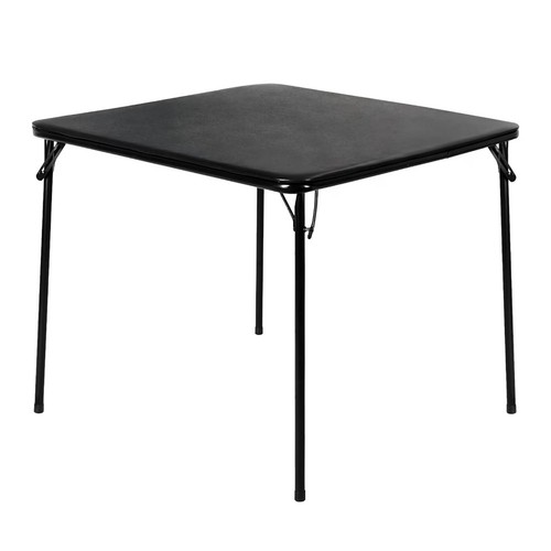 Folding square card table - folding,