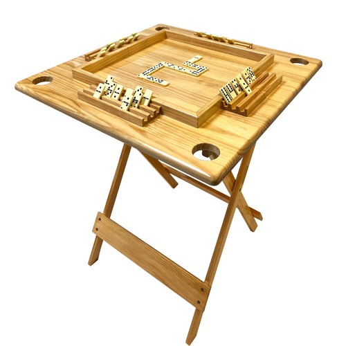 Wood domino table folding - -,
